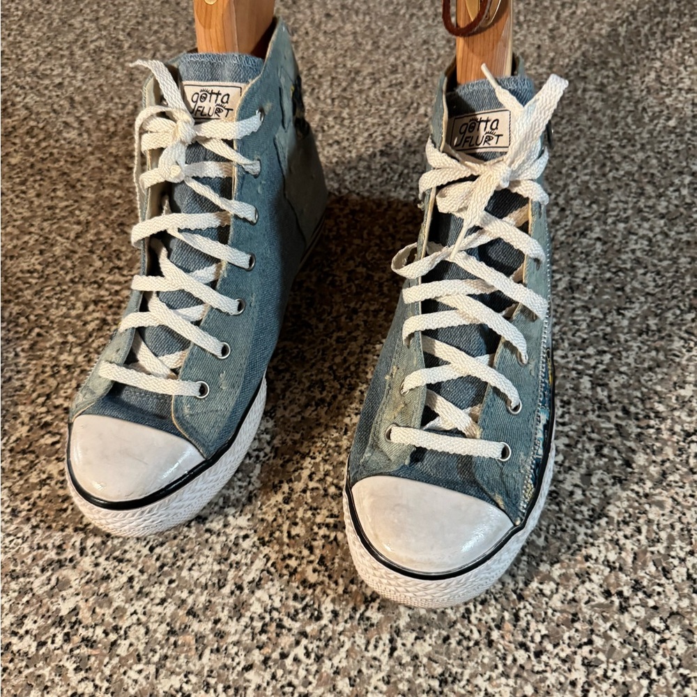 Gotta Flurt Denim Blue High-Tops